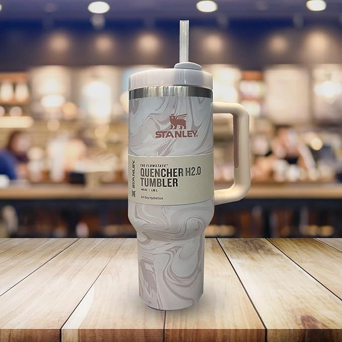 Roestvrijstalen vacuüm geïsoleerde beker met deksel en rietje voor water, 40 Oz beker met handvat Roestvrij staal 304 autobeker Waterbeker Vacuümisolatie Koude beker Reisstudentenbeker