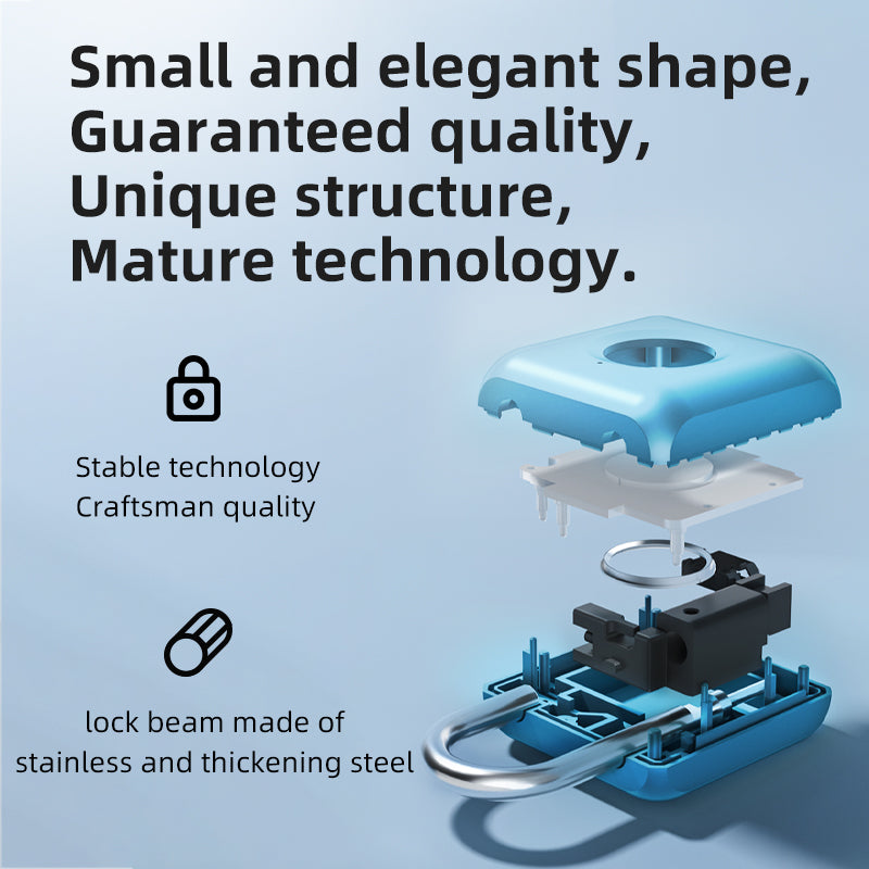 Reistaskluis Slim anti-diefstal vingerafdrukhangslot