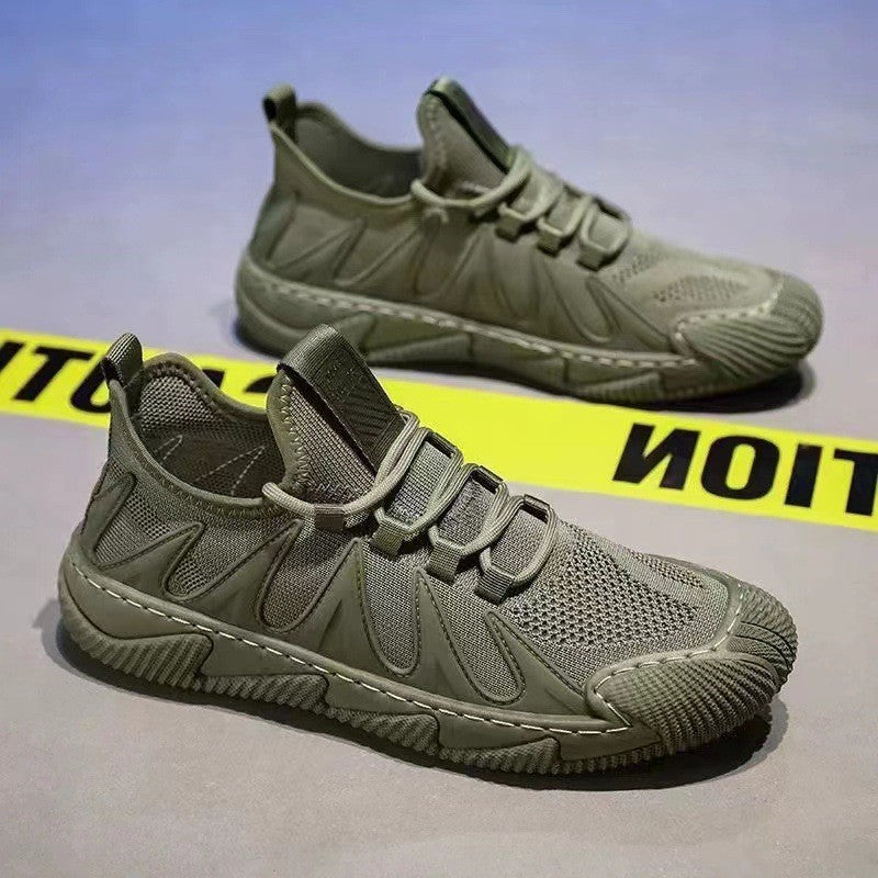 Men Shoes Spring New Casual Shoes Men Running Sneaker Youth Black Work Shoes