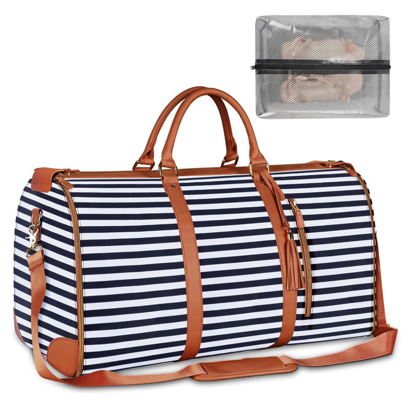 Suit Storage Travel Bag Explosion TK Hot In Stock Can Send Large Capacity PU Hand Luggage Bag