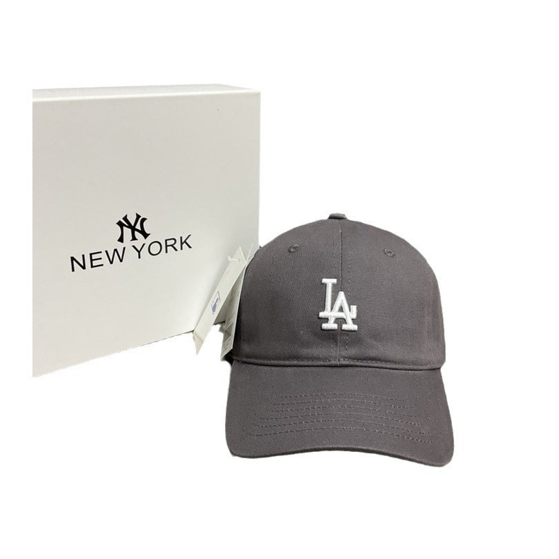 Volwassen Kleine Label Soft Top Geborduurde Zonnebrandcrème Cap All-Match Amerikaanse Stijl Cap Paar Zonnescherm Winddichte NY Baseball Cap