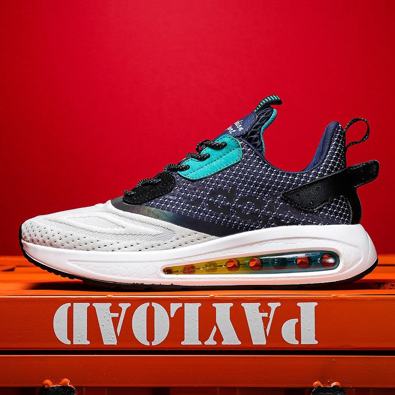 Summer Classic Men Shoes Clover Air Cushion Mesh Sneakers Forrest Shoes Fly Woven Popcorn Air Cushion Running Shoes For Men