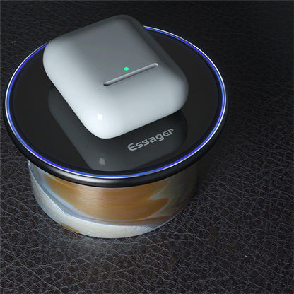 Draadloze oplader 15W 10W Qi voor telefoonhoofdtelefoon