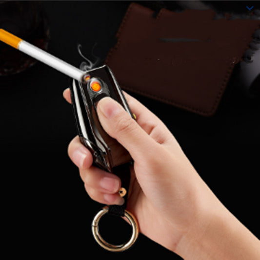 With Real Watch Car Keychain Pendant Multifunctional Lighter Personality Charging USB Cigarette Lighter