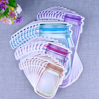 Mason Bottle Ziplock Zak Snacks