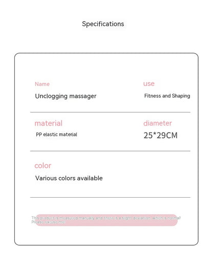 Plastic Massager Relax Plastic Leg Roller Ten Three Wheels Ring Foam Roller