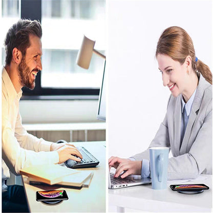 Draadloze oplader 15W 10W Qi voor telefoonhoofdtelefoon