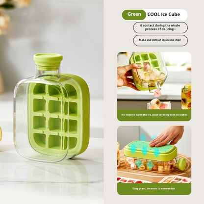 One-Click Molding Cooling Cup,Instant Ice Maker,Zero-Contact Design,Straw Included,Curling Mold,Portable & Stylish Chilled Drink