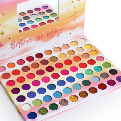 70 color Glitter  Metal Waterproof Eyeshadow Palette
